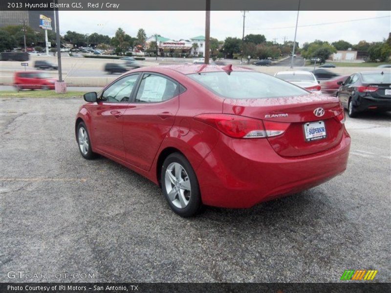 Red / Gray 2013 Hyundai Elantra GLS