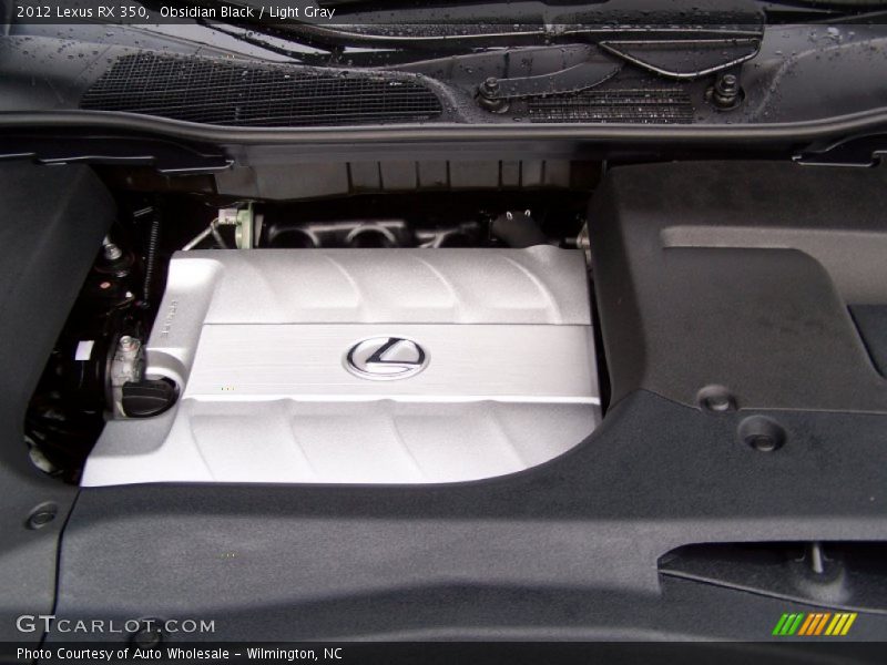 Obsidian Black / Light Gray 2012 Lexus RX 350