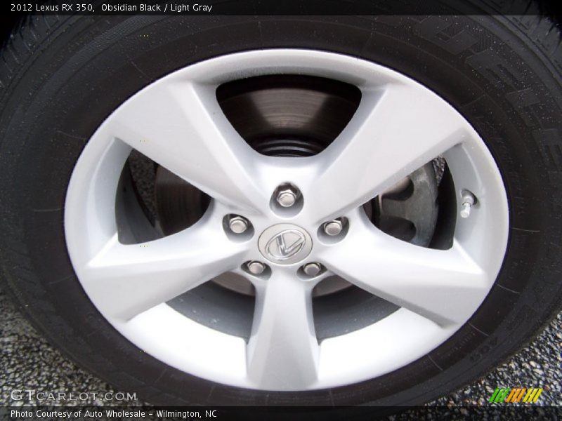 Obsidian Black / Light Gray 2012 Lexus RX 350