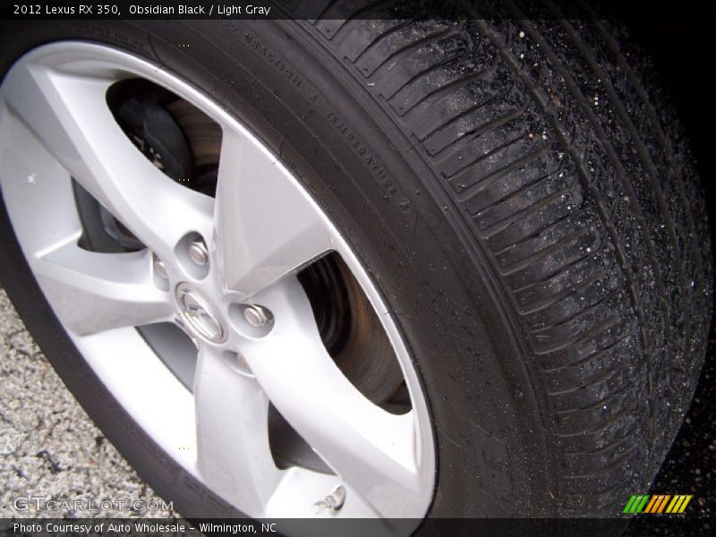 Obsidian Black / Light Gray 2012 Lexus RX 350
