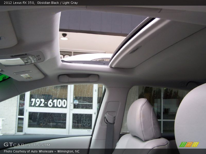 Obsidian Black / Light Gray 2012 Lexus RX 350