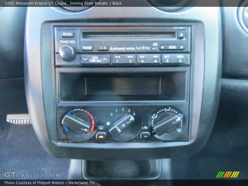 Controls of 2002 Eclipse GT Coupe