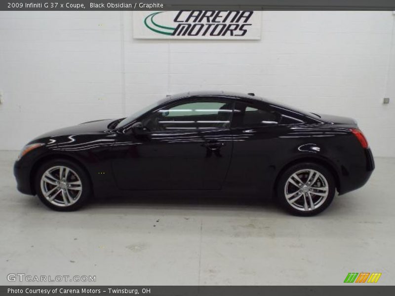 Black Obsidian / Graphite 2009 Infiniti G 37 x Coupe