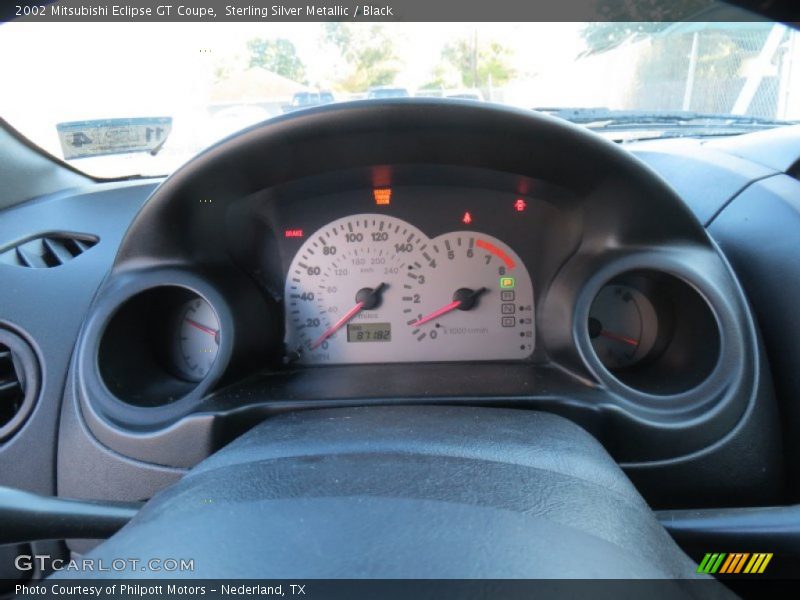 Sterling Silver Metallic / Black 2002 Mitsubishi Eclipse GT Coupe