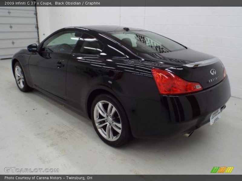 Black Obsidian / Graphite 2009 Infiniti G 37 x Coupe