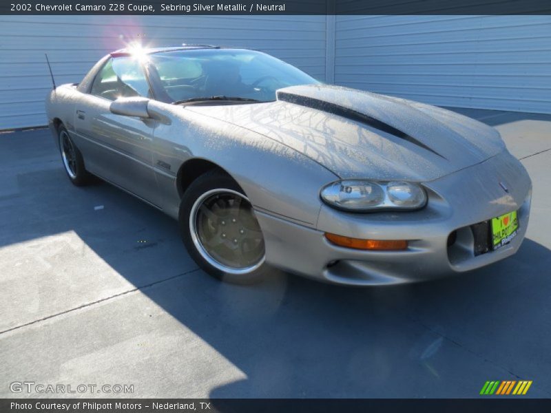 Sebring Silver Metallic / Neutral 2002 Chevrolet Camaro Z28 Coupe
