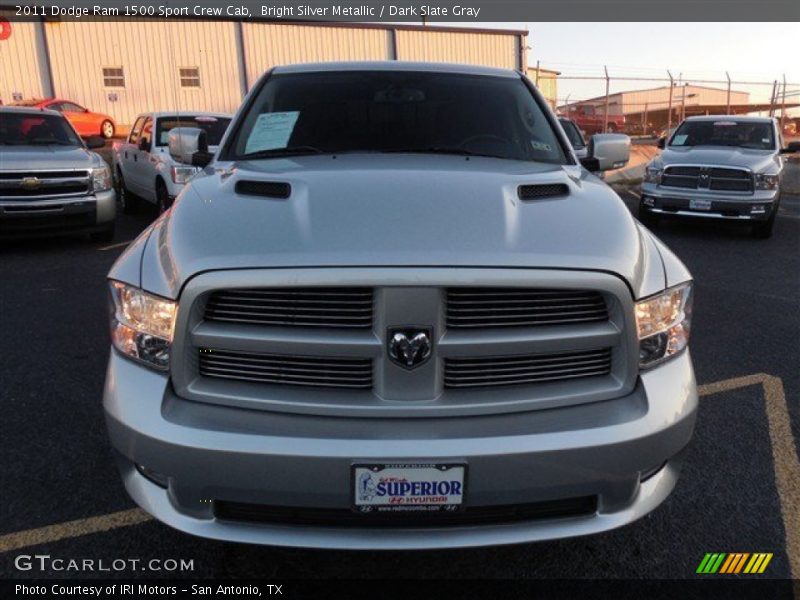 Bright Silver Metallic / Dark Slate Gray 2011 Dodge Ram 1500 Sport Crew Cab