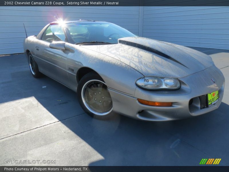 Sebring Silver Metallic / Neutral 2002 Chevrolet Camaro Z28 Coupe