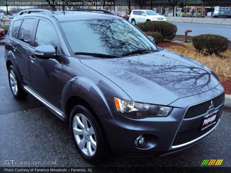 Graphite Gray Pearl / Black 2010 Mitsubishi Outlander XLS 4WD