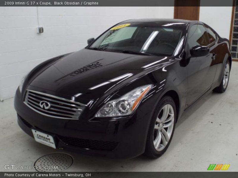 Black Obsidian / Graphite 2009 Infiniti G 37 x Coupe