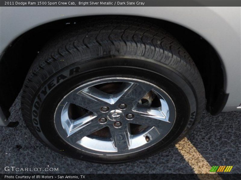 Bright Silver Metallic / Dark Slate Gray 2011 Dodge Ram 1500 Sport Crew Cab