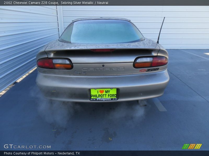 Sebring Silver Metallic / Neutral 2002 Chevrolet Camaro Z28 Coupe