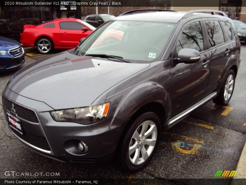 Graphite Gray Pearl / Black 2010 Mitsubishi Outlander XLS 4WD