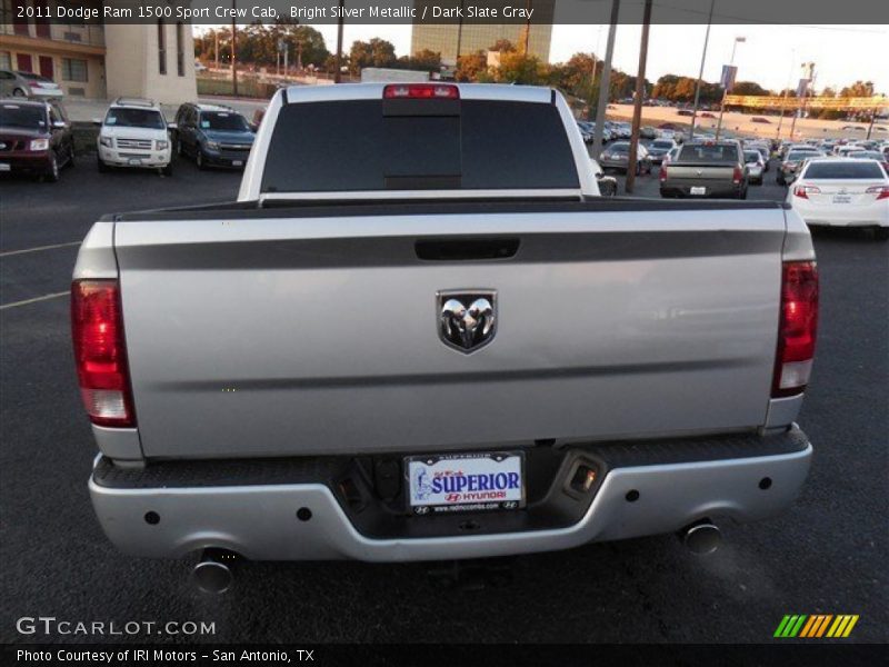 Bright Silver Metallic / Dark Slate Gray 2011 Dodge Ram 1500 Sport Crew Cab