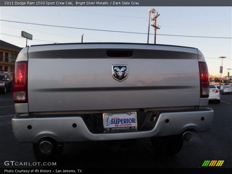 Bright Silver Metallic / Dark Slate Gray 2011 Dodge Ram 1500 Sport Crew Cab