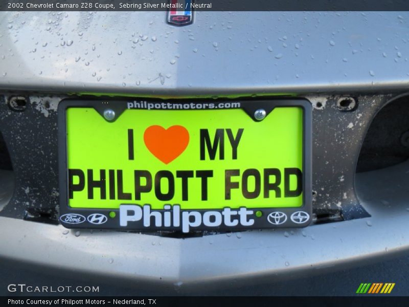 Sebring Silver Metallic / Neutral 2002 Chevrolet Camaro Z28 Coupe