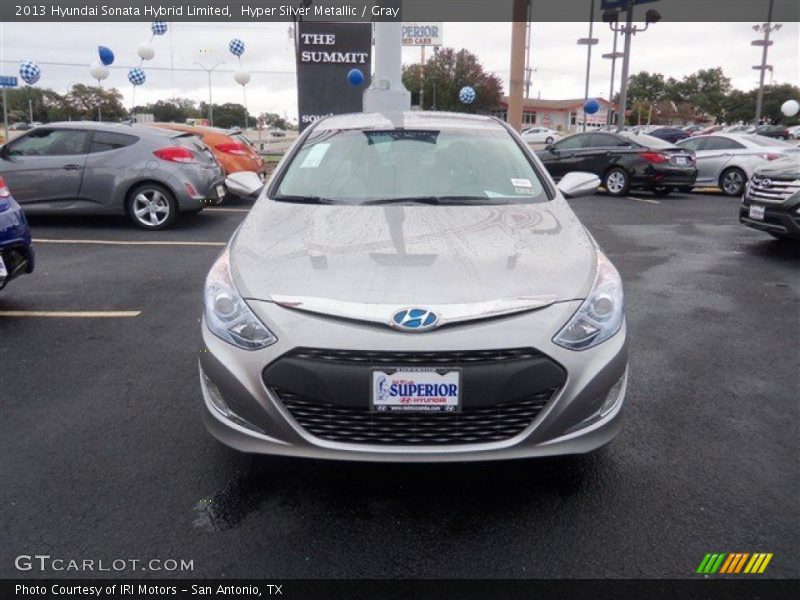 Hyper Silver Metallic / Gray 2013 Hyundai Sonata Hybrid Limited