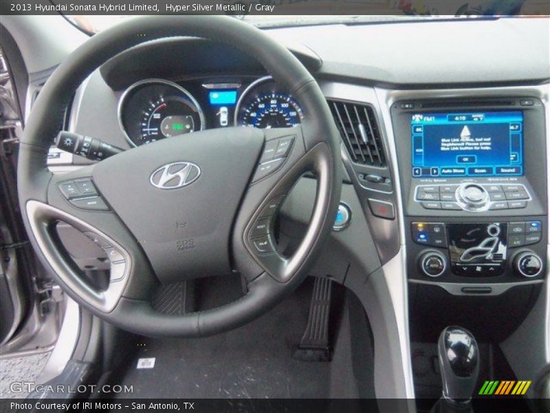Hyper Silver Metallic / Gray 2013 Hyundai Sonata Hybrid Limited