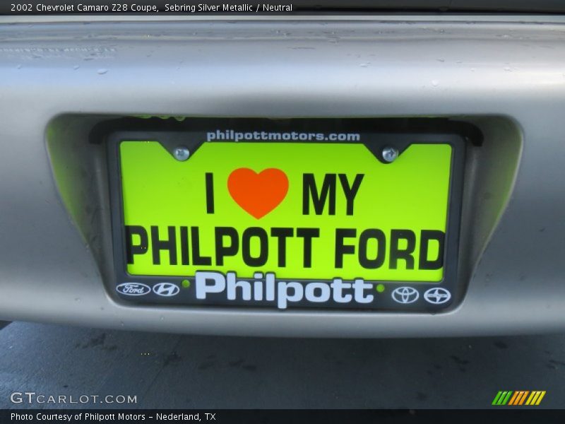Sebring Silver Metallic / Neutral 2002 Chevrolet Camaro Z28 Coupe