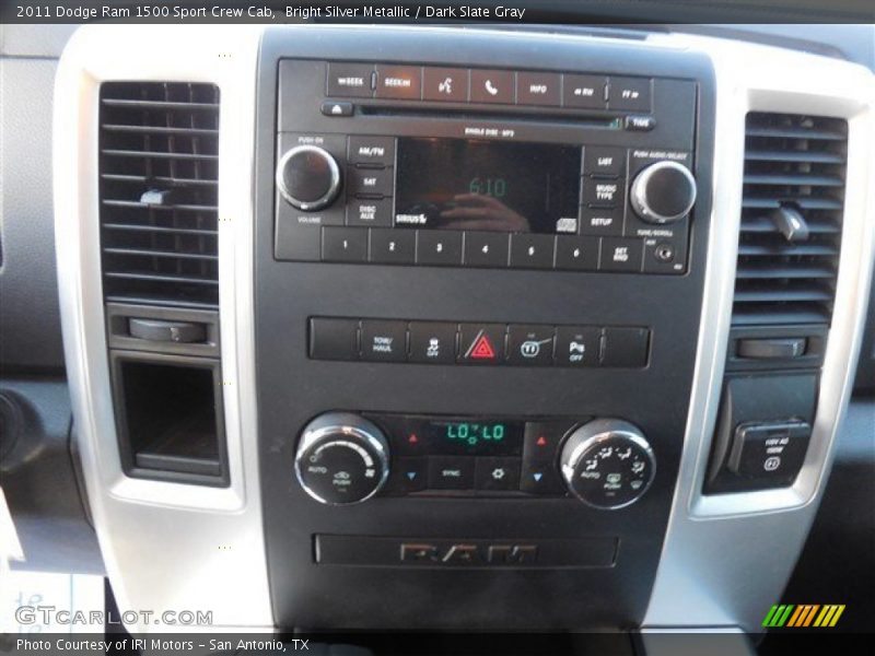 Bright Silver Metallic / Dark Slate Gray 2011 Dodge Ram 1500 Sport Crew Cab