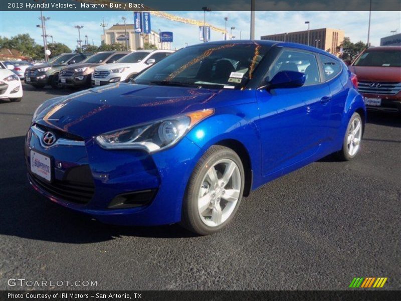 Marathon Blue / Black 2013 Hyundai Veloster