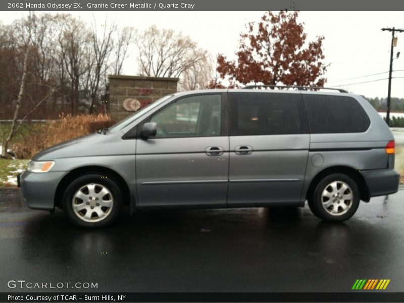 Granite Green Metallic / Quartz Gray 2002 Honda Odyssey EX