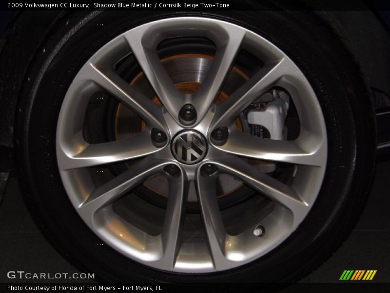 Shadow Blue Metallic / Cornsilk Beige Two-Tone 2009 Volkswagen CC Luxury