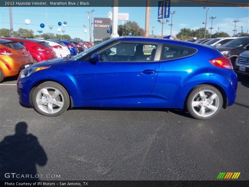Marathon Blue / Black 2013 Hyundai Veloster