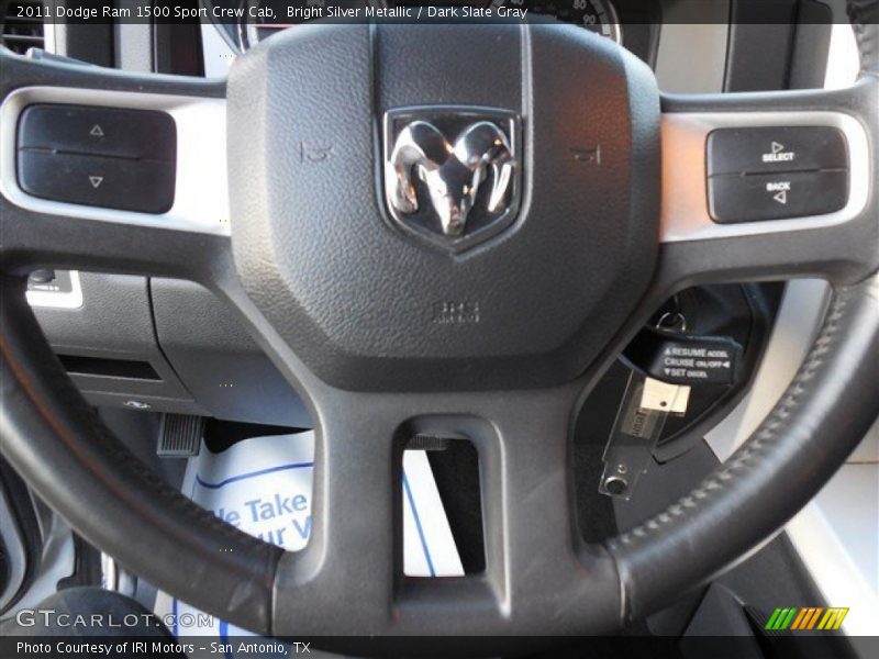 Bright Silver Metallic / Dark Slate Gray 2011 Dodge Ram 1500 Sport Crew Cab