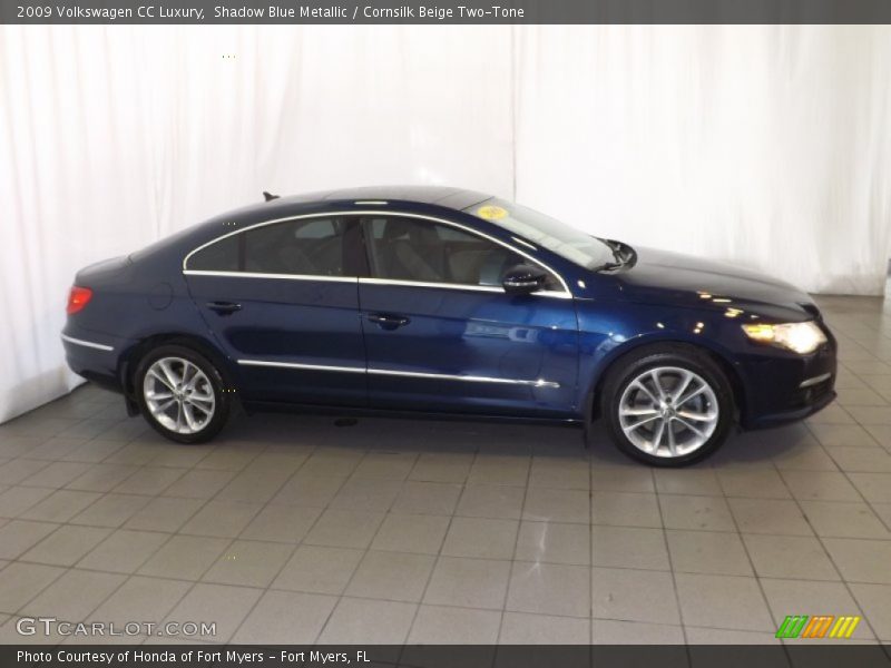 Shadow Blue Metallic / Cornsilk Beige Two-Tone 2009 Volkswagen CC Luxury