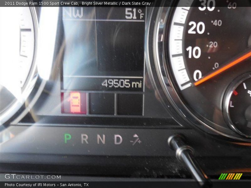 Bright Silver Metallic / Dark Slate Gray 2011 Dodge Ram 1500 Sport Crew Cab