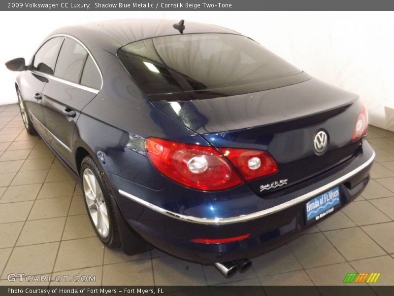 Shadow Blue Metallic / Cornsilk Beige Two-Tone 2009 Volkswagen CC Luxury