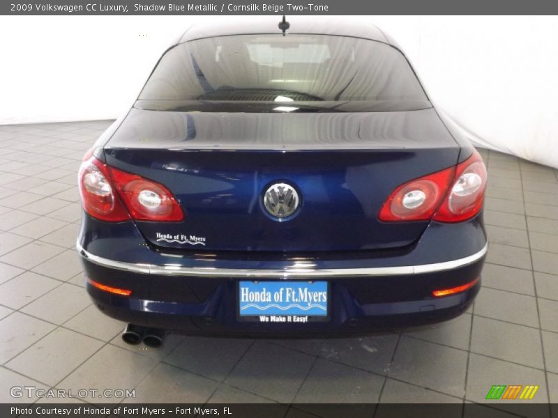 Shadow Blue Metallic / Cornsilk Beige Two-Tone 2009 Volkswagen CC Luxury