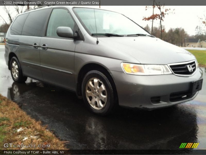 Granite Green Metallic / Quartz Gray 2002 Honda Odyssey EX