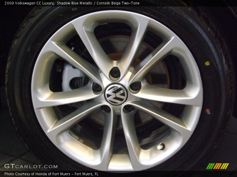 Shadow Blue Metallic / Cornsilk Beige Two-Tone 2009 Volkswagen CC Luxury