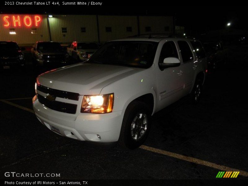 Summit White / Ebony 2013 Chevrolet Tahoe LT 4x4
