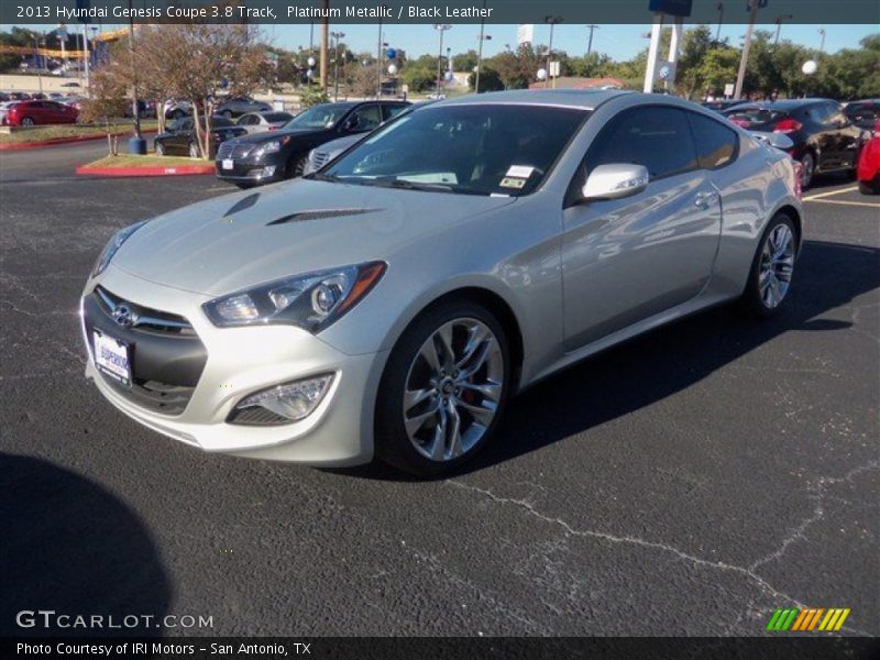 Platinum Metallic / Black Leather 2013 Hyundai Genesis Coupe 3.8 Track