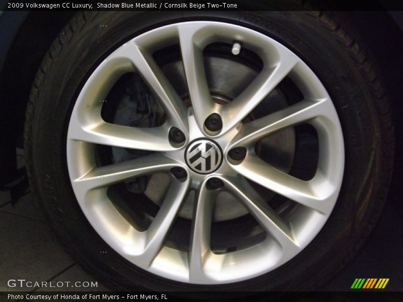Shadow Blue Metallic / Cornsilk Beige Two-Tone 2009 Volkswagen CC Luxury