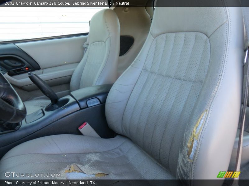 Sebring Silver Metallic / Neutral 2002 Chevrolet Camaro Z28 Coupe
