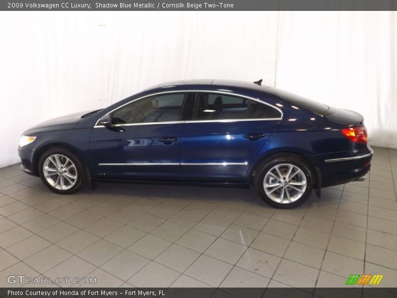 Shadow Blue Metallic / Cornsilk Beige Two-Tone 2009 Volkswagen CC Luxury