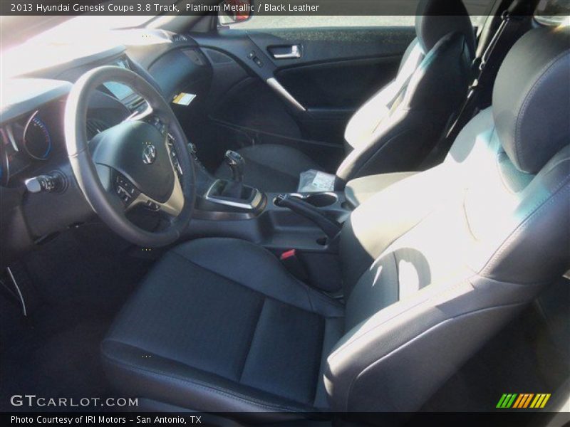 Platinum Metallic / Black Leather 2013 Hyundai Genesis Coupe 3.8 Track