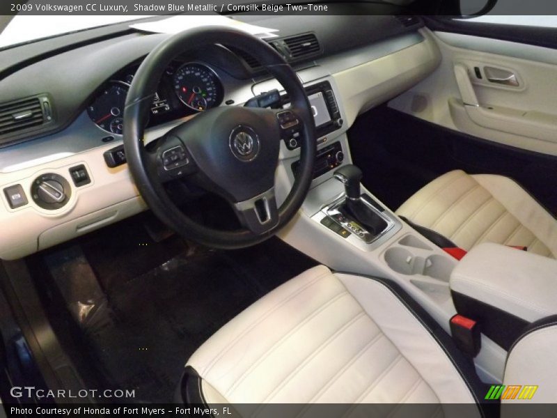 Shadow Blue Metallic / Cornsilk Beige Two-Tone 2009 Volkswagen CC Luxury