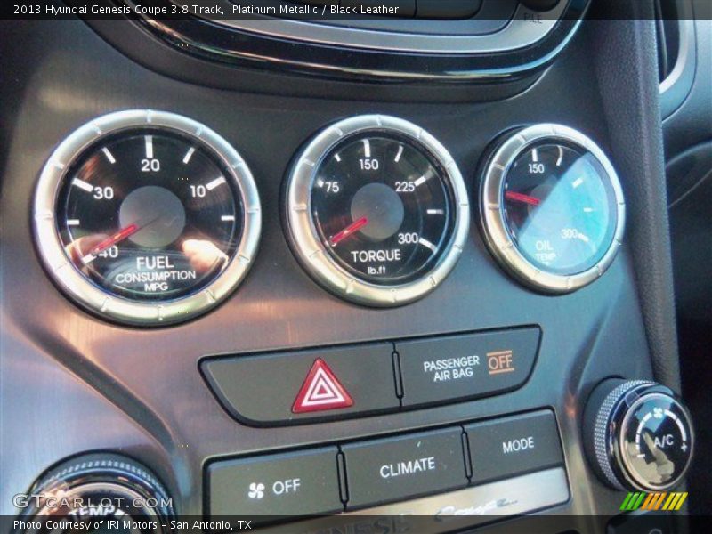 Platinum Metallic / Black Leather 2013 Hyundai Genesis Coupe 3.8 Track