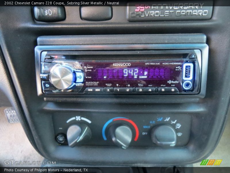 Sebring Silver Metallic / Neutral 2002 Chevrolet Camaro Z28 Coupe