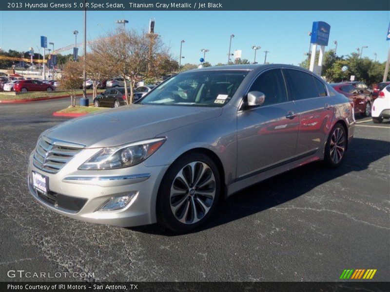 Titanium Gray Metallic / Jet Black 2013 Hyundai Genesis 5.0 R Spec Sedan