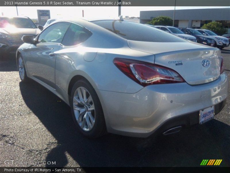 Titanium Gray Metallic / Jet Black 2013 Hyundai Genesis 5.0 R Spec Sedan