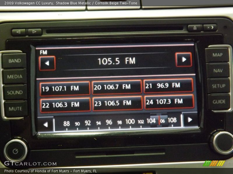 Shadow Blue Metallic / Cornsilk Beige Two-Tone 2009 Volkswagen CC Luxury