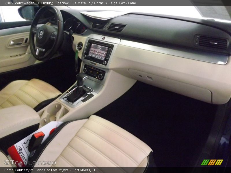 Shadow Blue Metallic / Cornsilk Beige Two-Tone 2009 Volkswagen CC Luxury