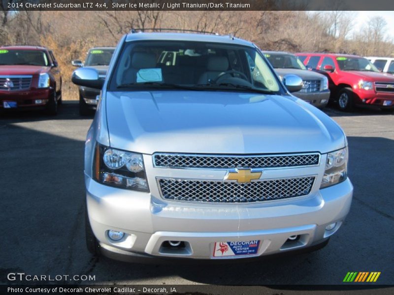 Silver Ice Metallic / Light Titanium/Dark Titanium 2014 Chevrolet Suburban LTZ 4x4