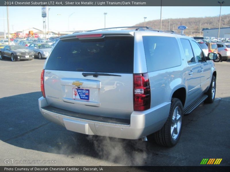 Silver Ice Metallic / Light Titanium/Dark Titanium 2014 Chevrolet Suburban LTZ 4x4